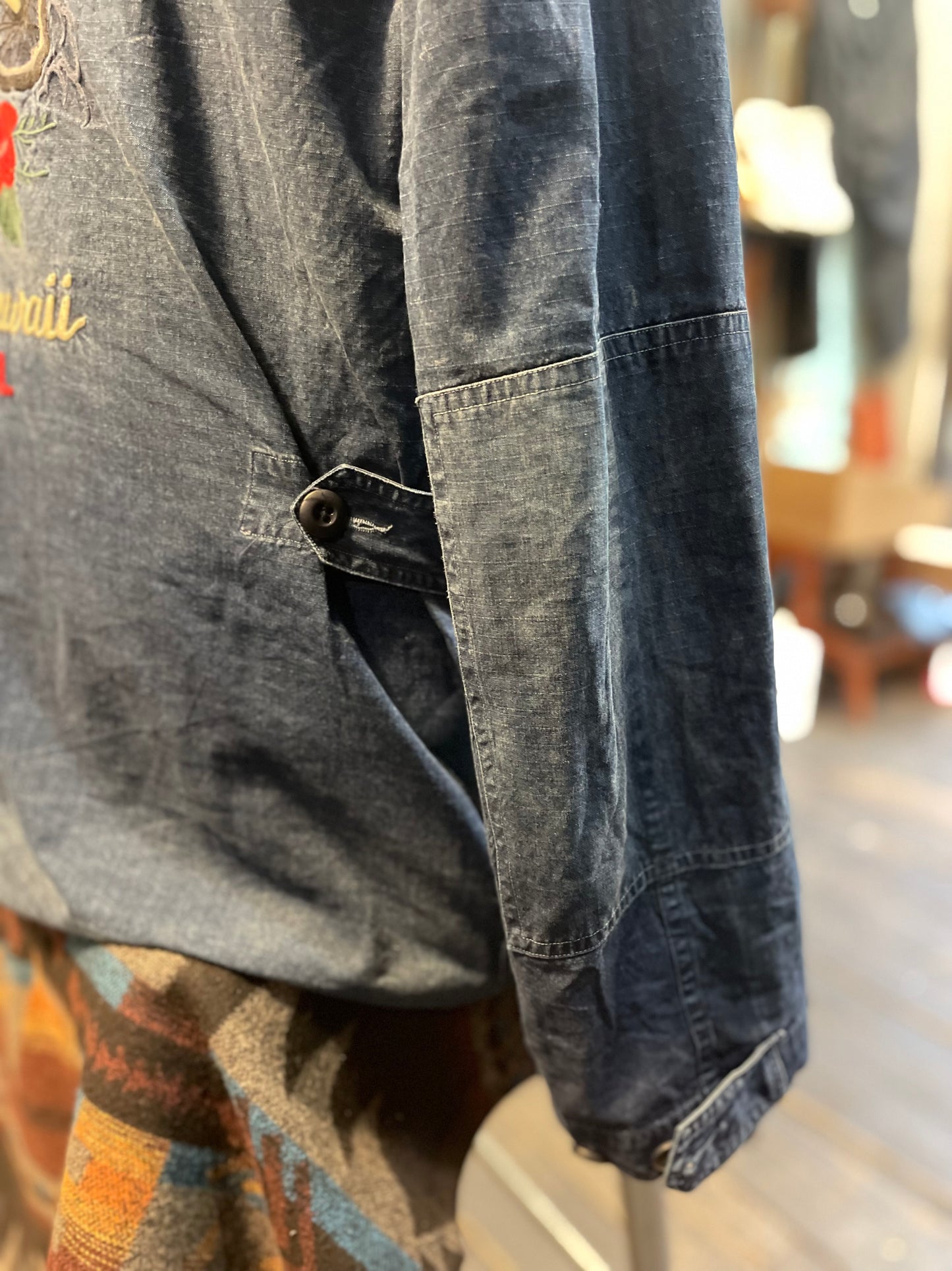 Giacca camicia indaco Ralph Lauren vintage