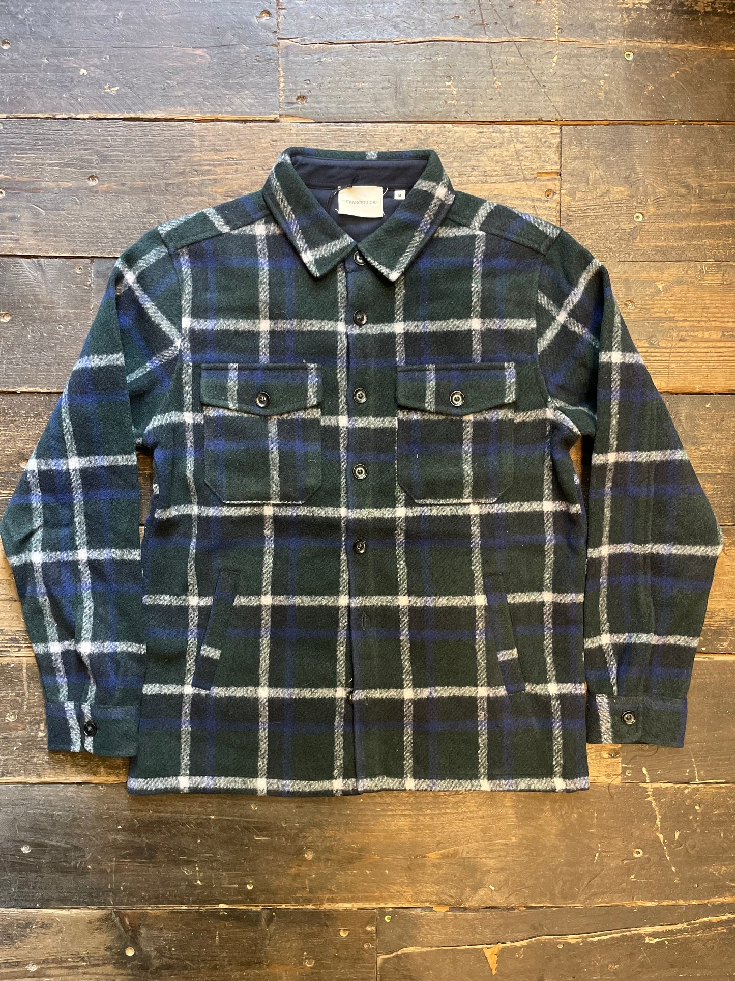 Overshirt lana quadri Chancellor