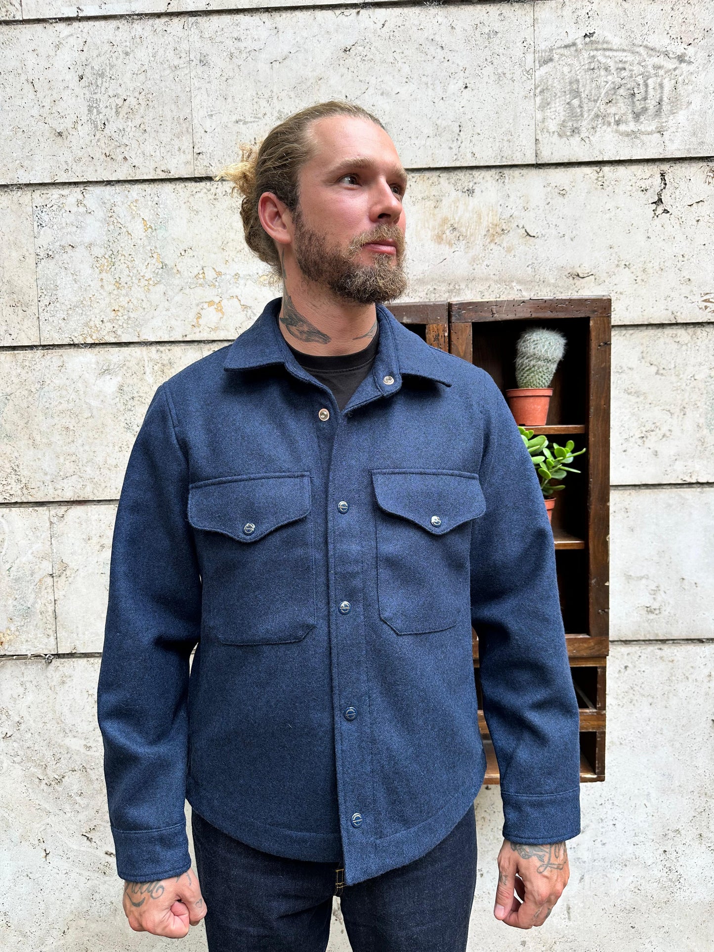 Wool heavy shirt