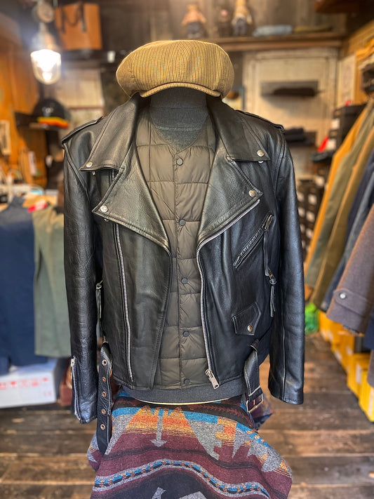 Chiodo leather gold vntg