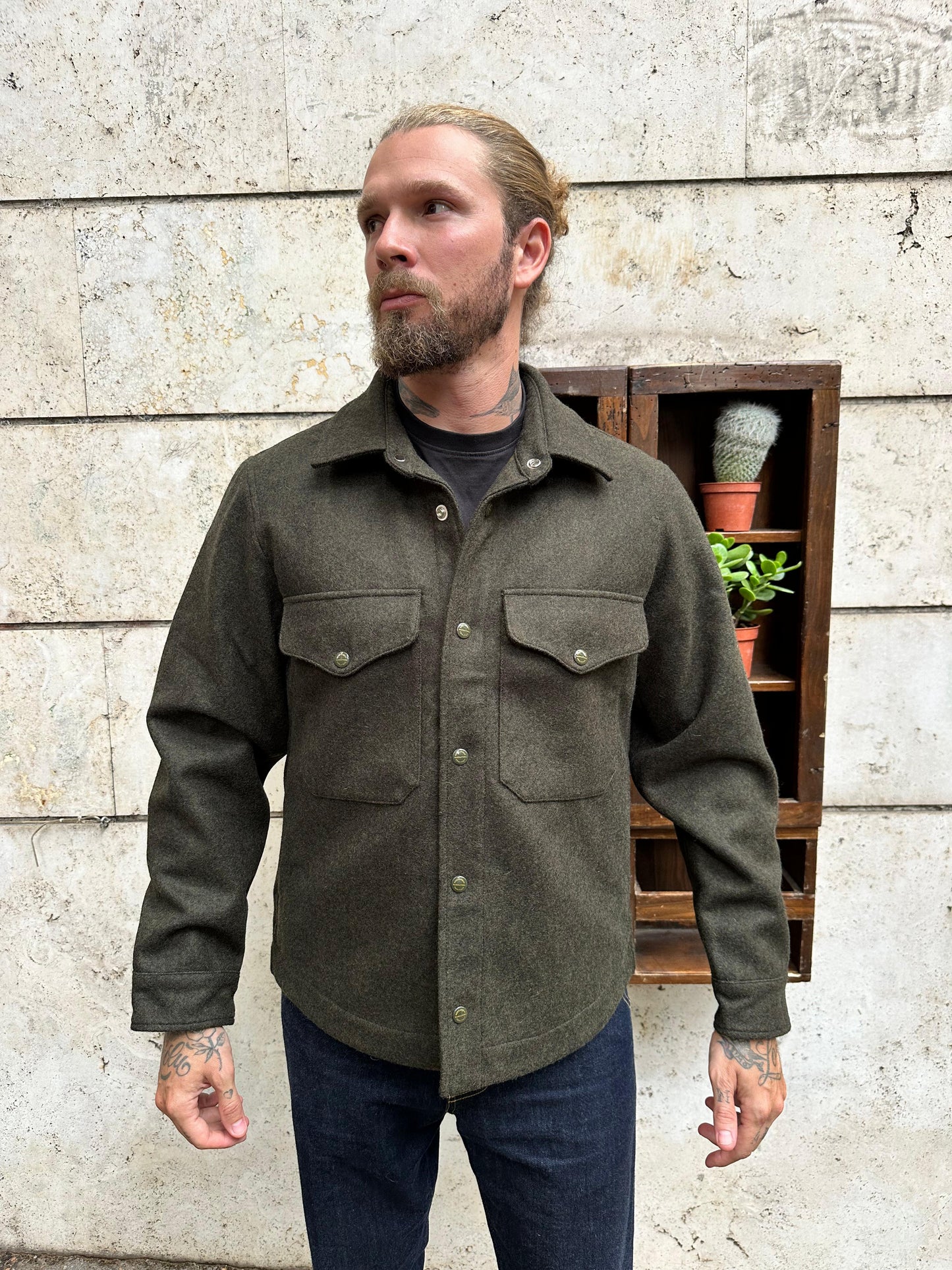 Wool heavy shirt