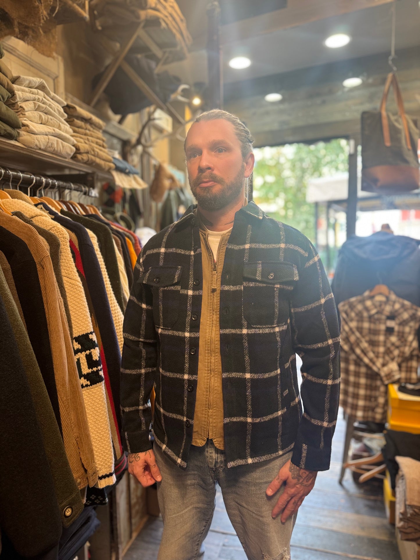 Overshirt lana quadri Chancellor