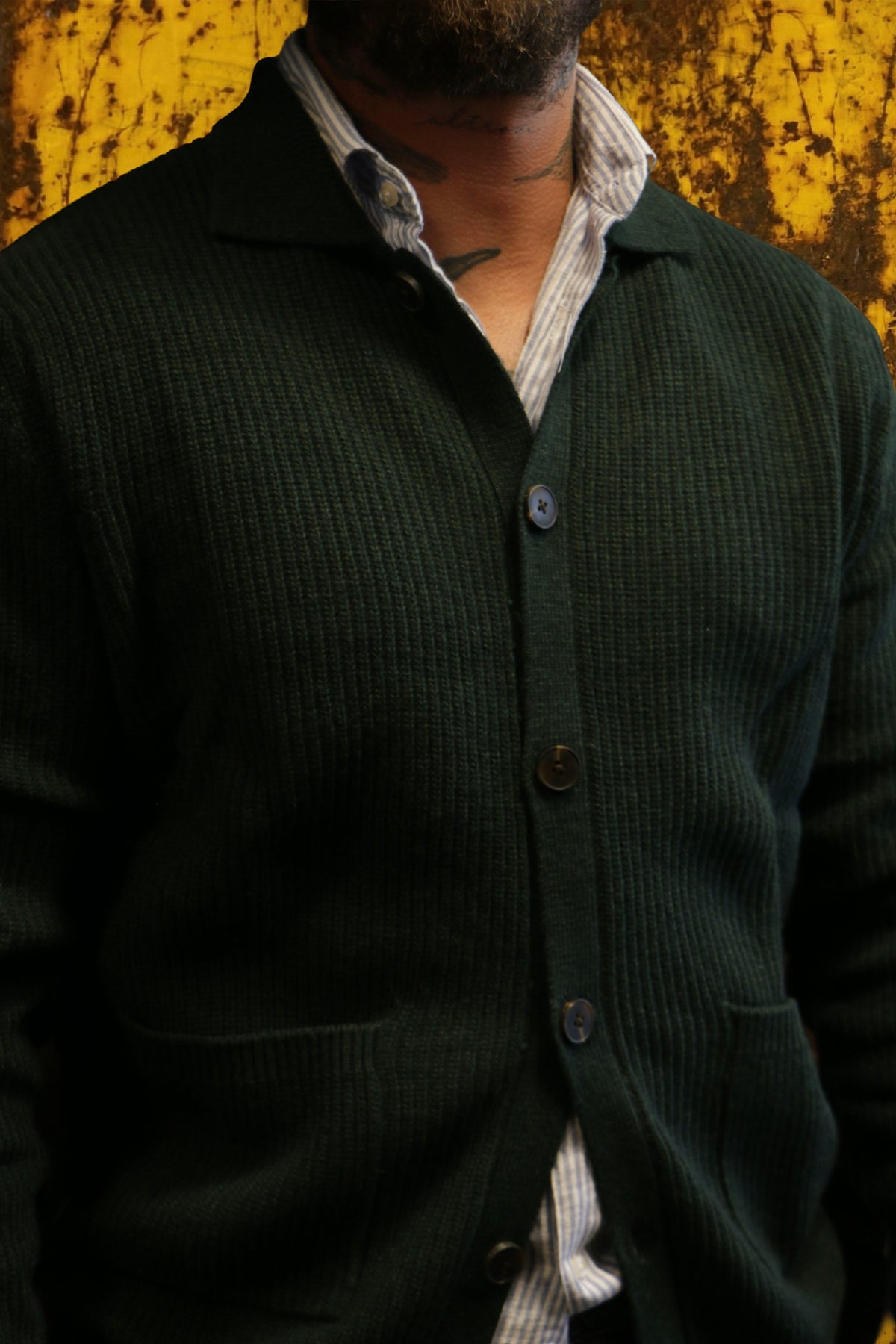 Impure cardigan rigato