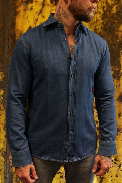 Deperlu denim righe