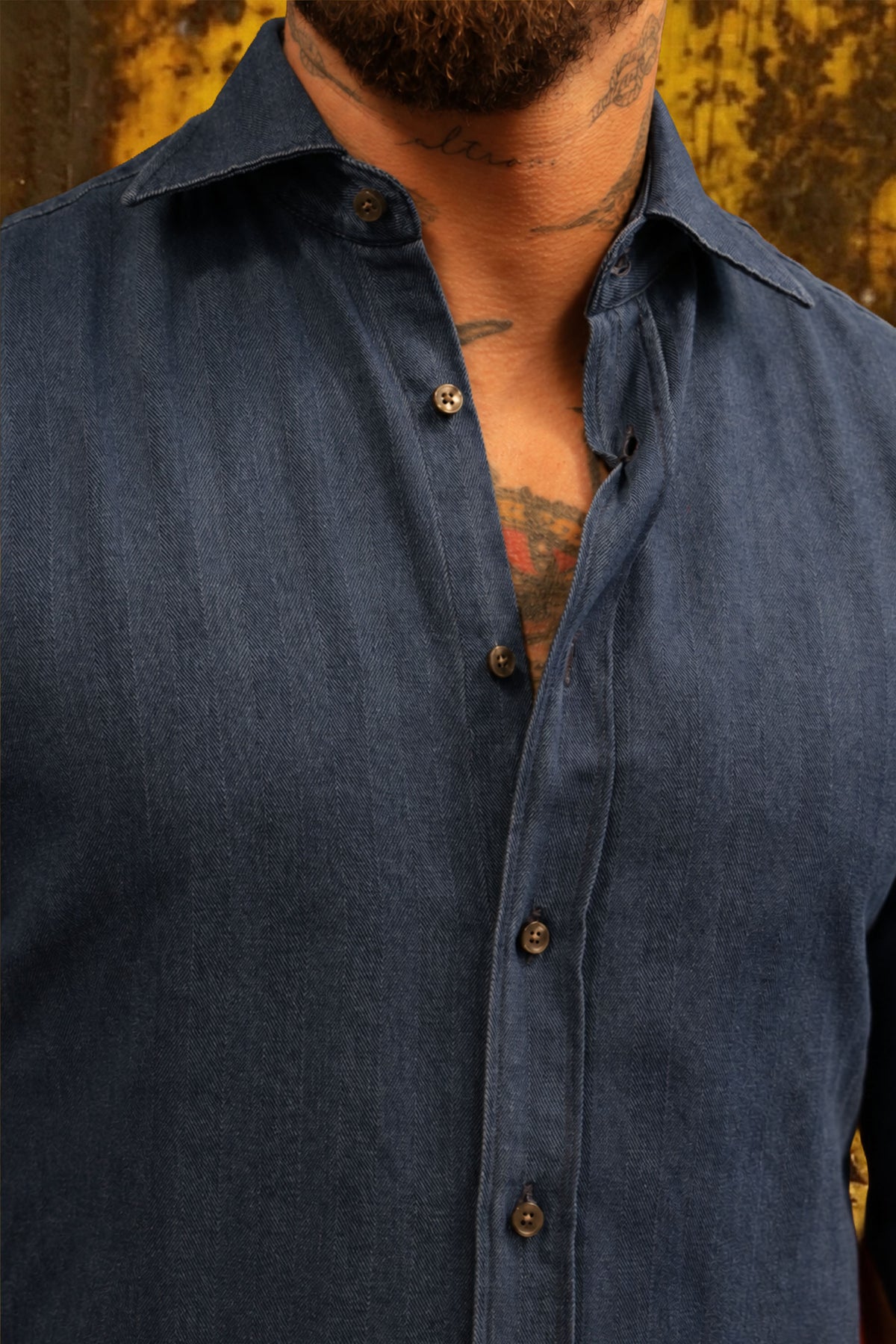 Deperlu denim righe