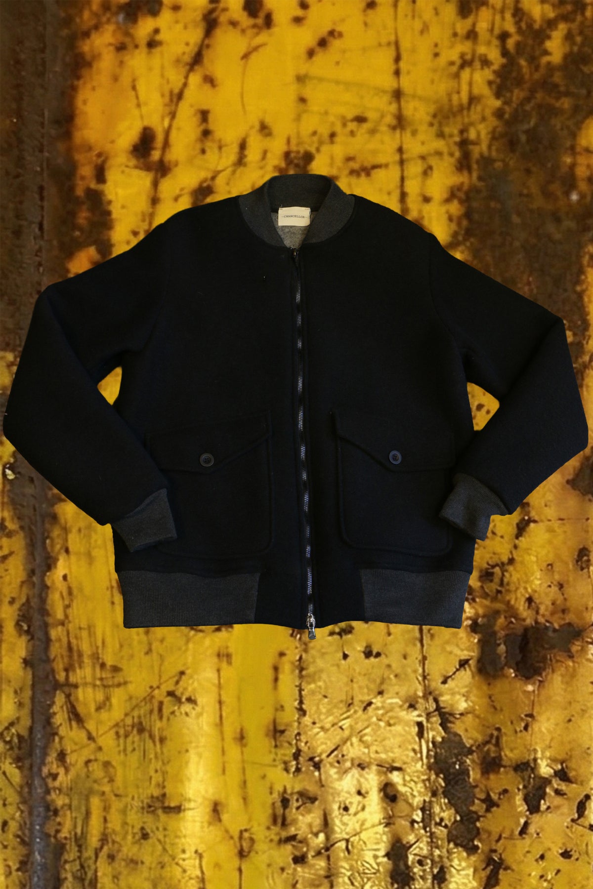 Giacca crewneck lana