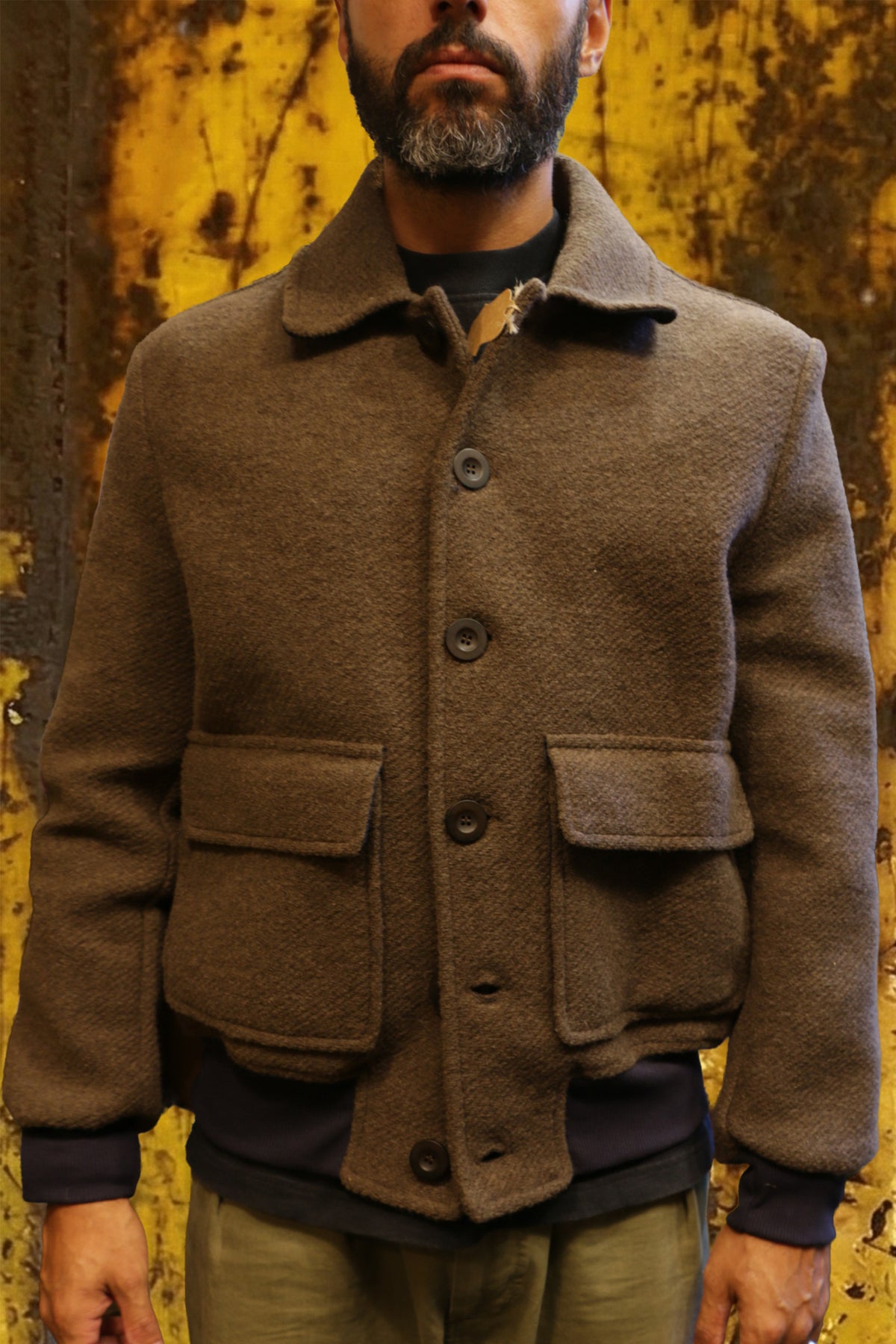 Giacca lana bomber