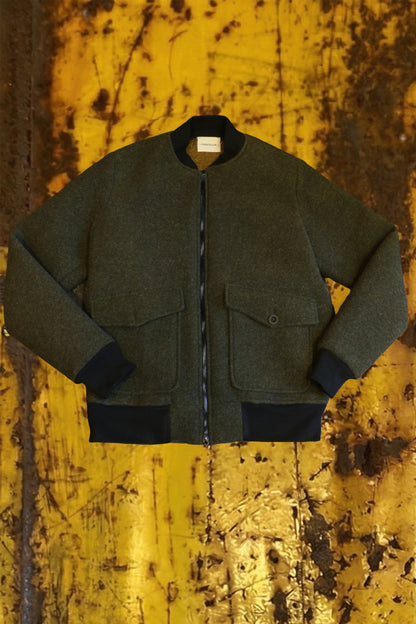 Giacca crewneck lana