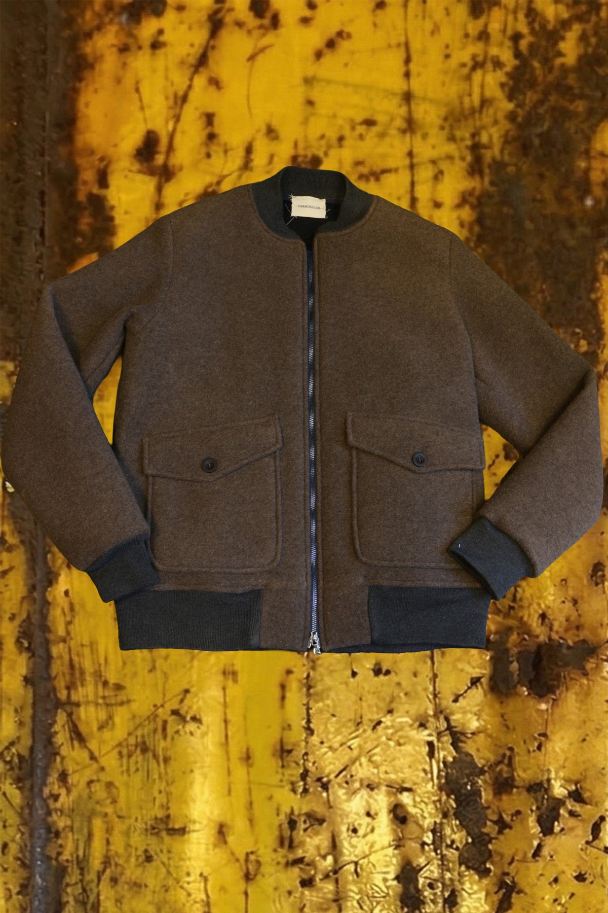 Giacca crewneck lana