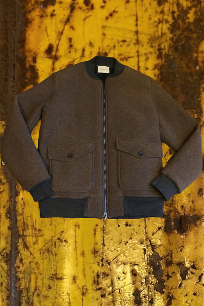 Giacca crewneck lana