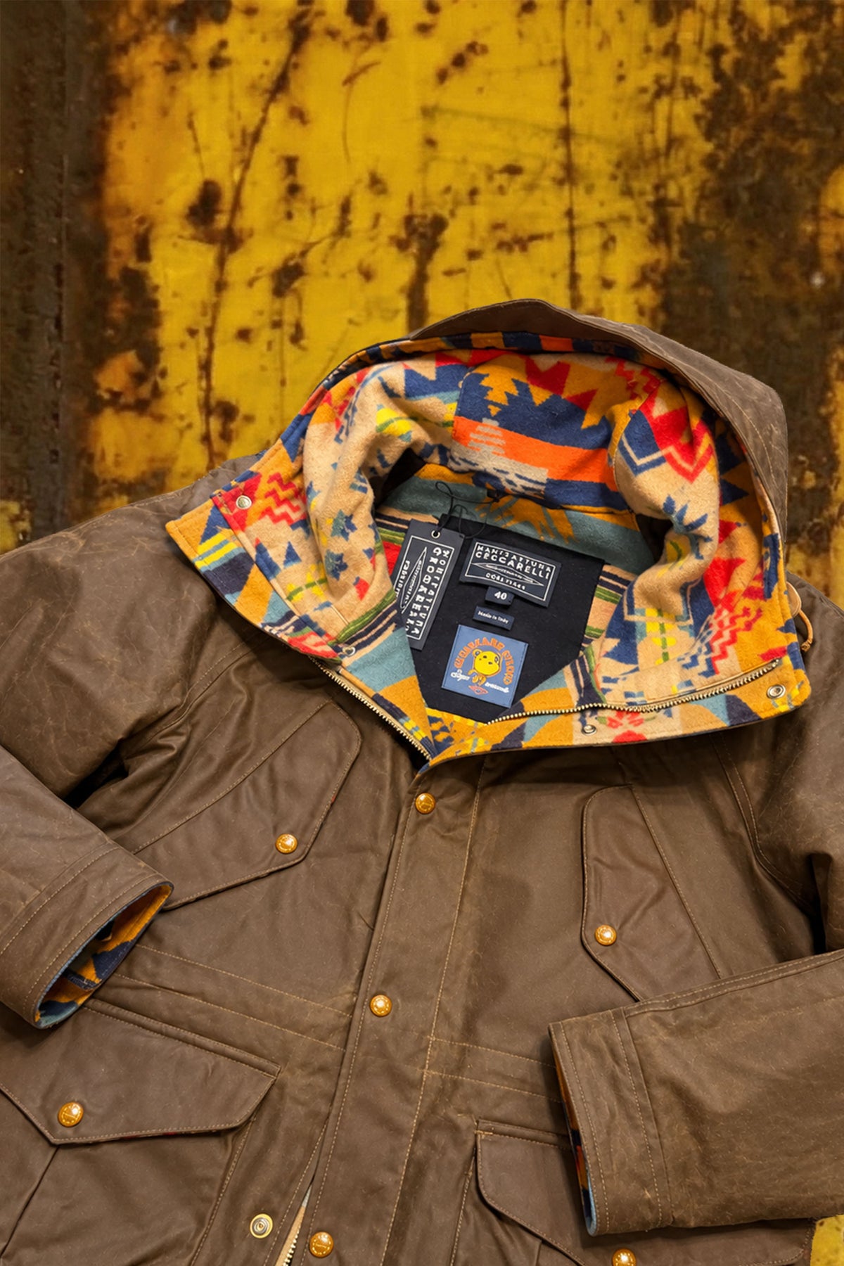 Manifattura ceccarelli fisherman parka X sugar kane