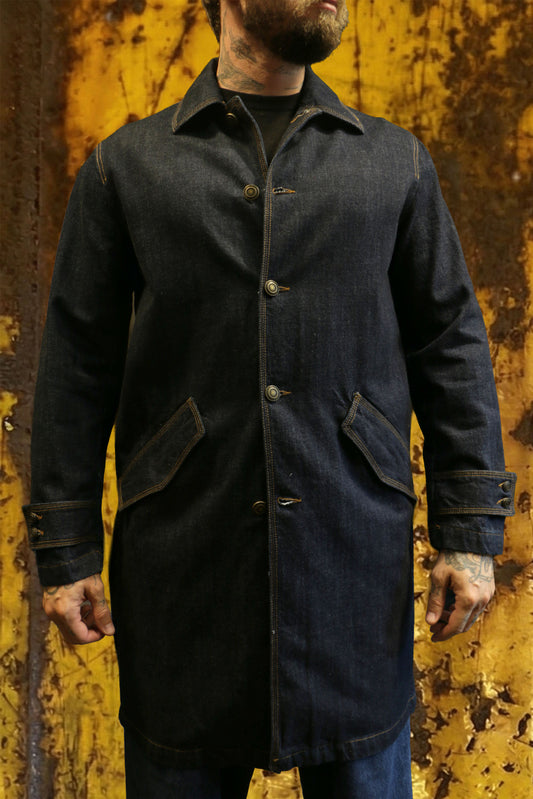 Trench explorer denim coat