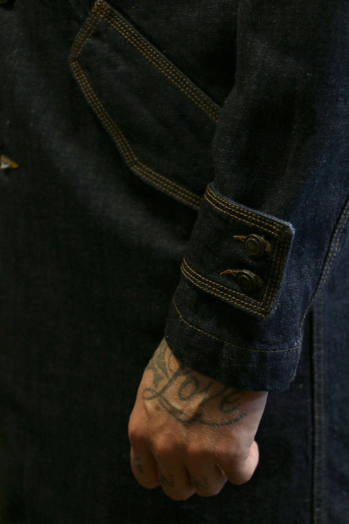 Trench explorer denim coat